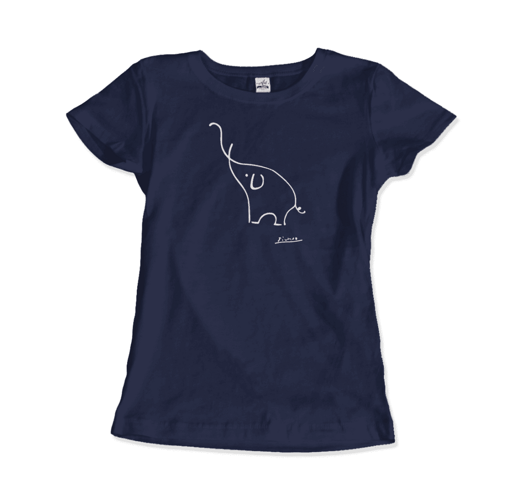 Pablo Picasso Elephant Sketch Artwork T-Shirt