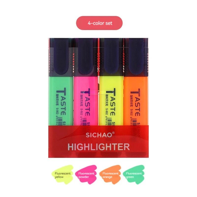 Pastel Highlighter Set (4/6/8pcs) – Study &amp; Journaling Pens - Polendo Design pastel highlighter set