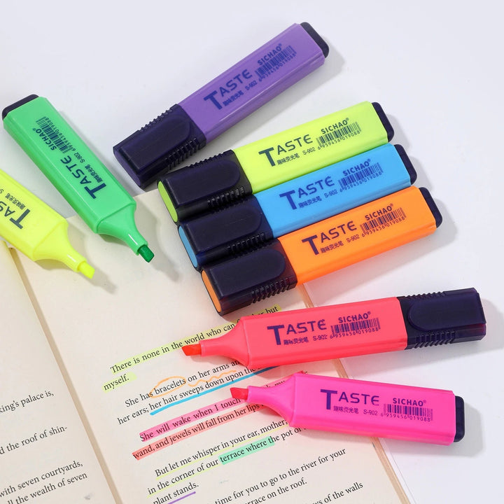 Pastel Highlighter Set (4/6/8pcs) – Study &amp; Journaling Pens - Polendo Design pastel highlighter set