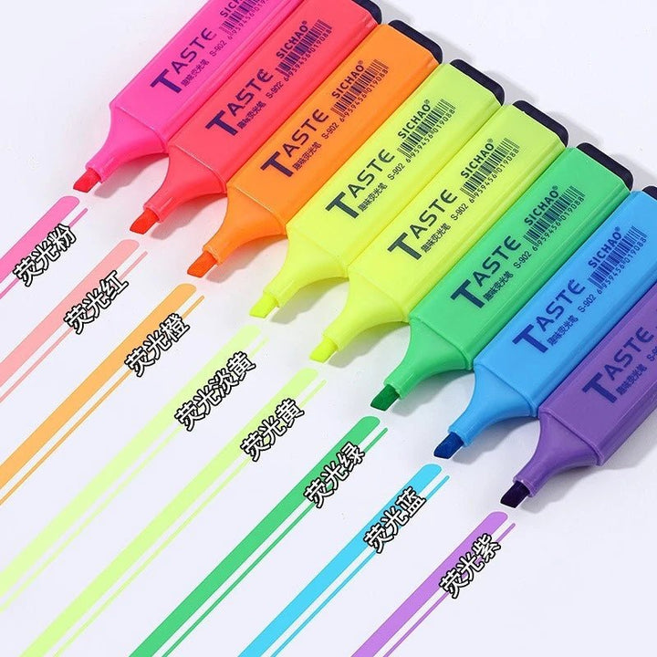 Pastel Highlighter Set (4/6/8pcs) – Study &amp; Journaling Pens - Polendo Design pastel highlighter set