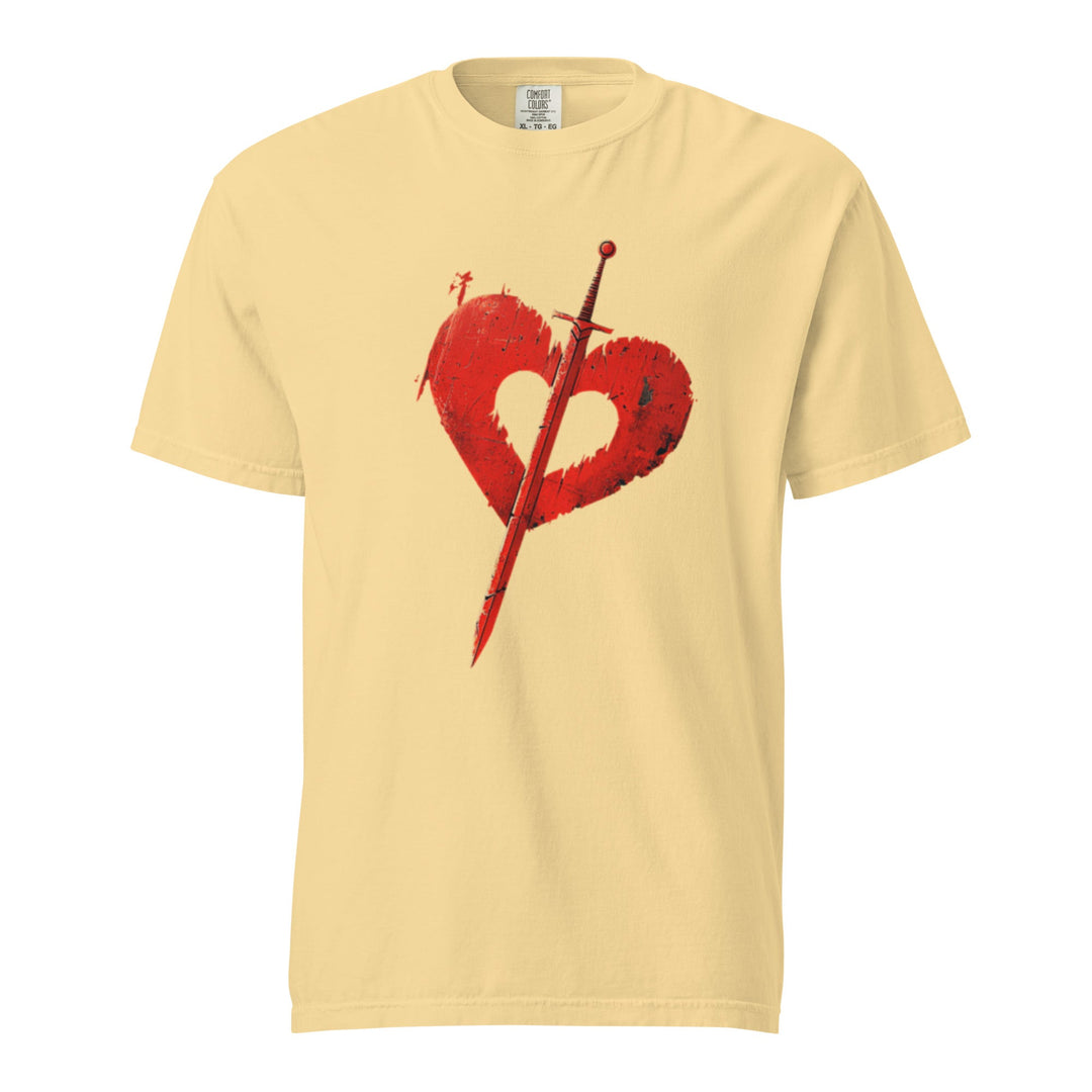 "Pierced-Love" garment-dyed heavyweight t-shirt - Polendo Design Tops &amp; Tees - T-Shirts