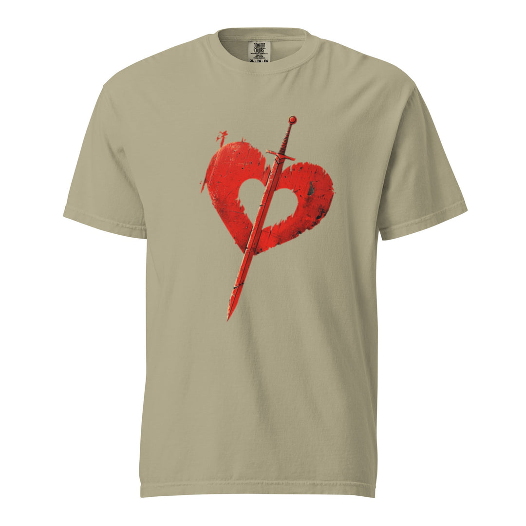"Pierced-Love" garment-dyed heavyweight t-shirt - Polendo Design Tops &amp; Tees - T-Shirts