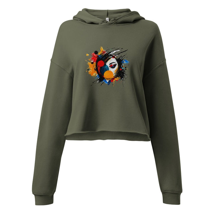 Women’s Polendo Chromatic Muse Crop Hoodie - Polendo Design Polendo Chromatic Muse Crop Hoodie