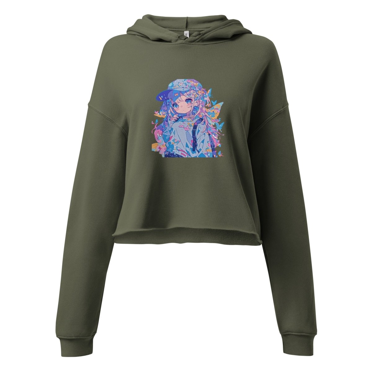 Polendo Dreamwave Girl Crop Hoodie - Polendo Design Polendo Dreamwave Girl Crop Hoodie