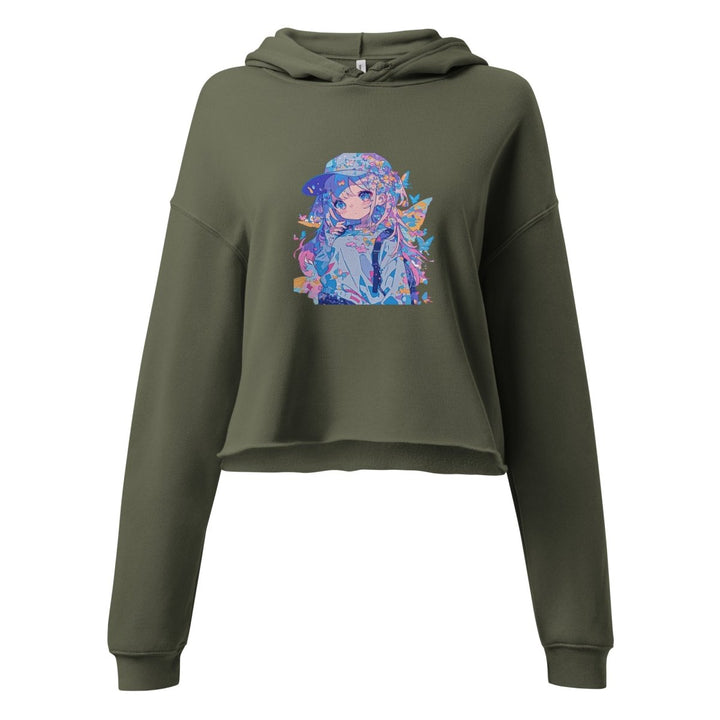 Polendo Dreamwave Girl Crop Hoodie - Polendo Design Polendo Dreamwave Girl Crop Hoodie