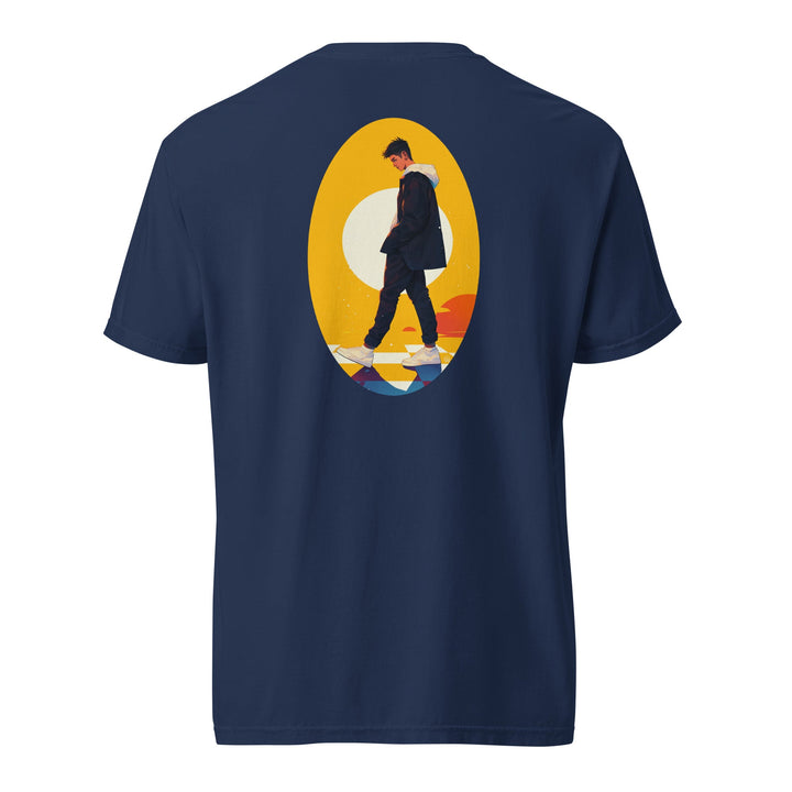Polendo Golden Path T-Shirt – Bold Minimal Streetwear Design - Polendo Design Polendo Golden Path T-Shirt