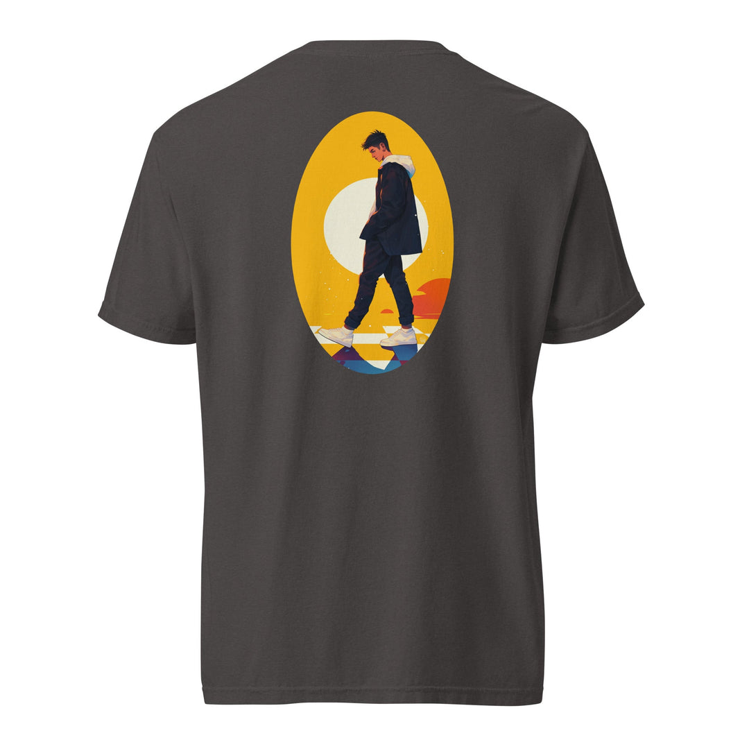 Polendo Golden Path T-Shirt – Bold Minimal Streetwear Design - Polendo Design Polendo Golden Path T-Shirt