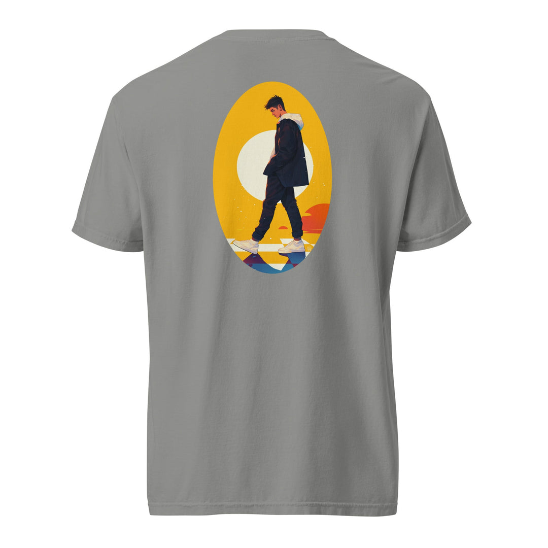 Polendo Golden Path T-Shirt – Bold Minimal Streetwear Design - Polendo Design Polendo Golden Path T-Shirt