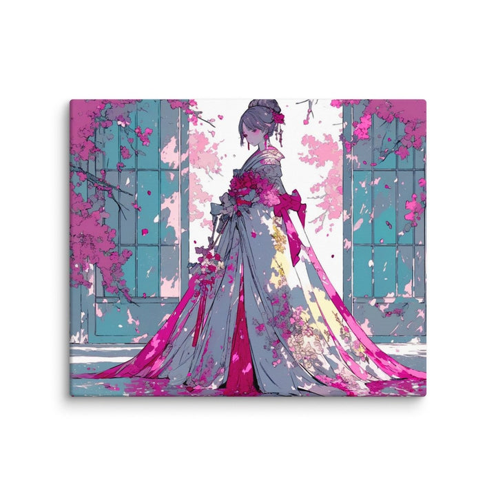 Polendo Veiled Blossom Canvas Wall Art - Polendo Design Polendo Veiled Blossom Canvas