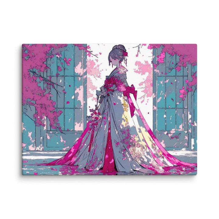 Polendo Veiled Blossom Canvas Wall Art - Polendo Design Polendo Veiled Blossom Canvas