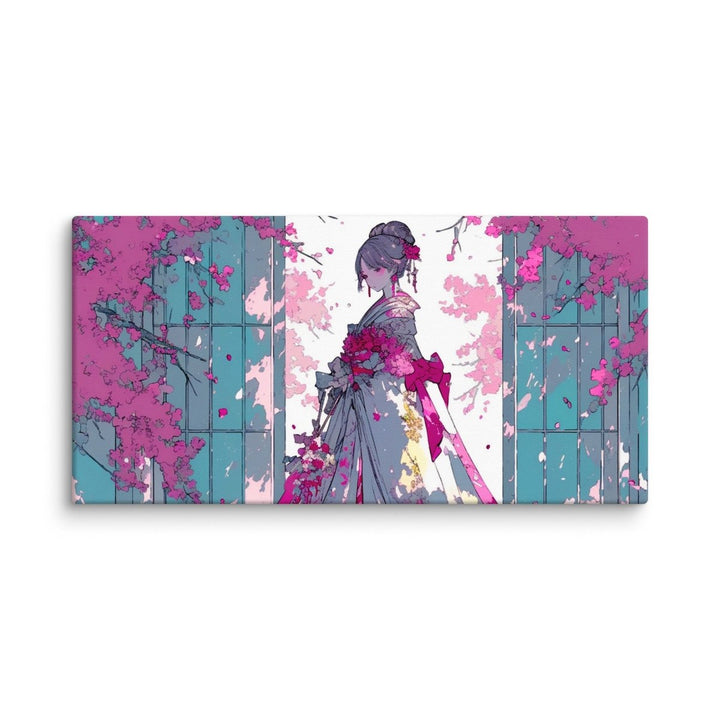 Polendo Veiled Blossom Canvas Wall Art - Polendo Design Polendo Veiled Blossom Canvas