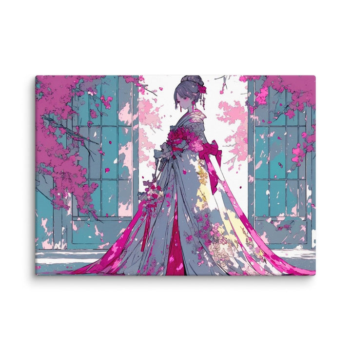 Polendo Veiled Blossom Canvas Wall Art - Polendo Design Polendo Veiled Blossom Canvas