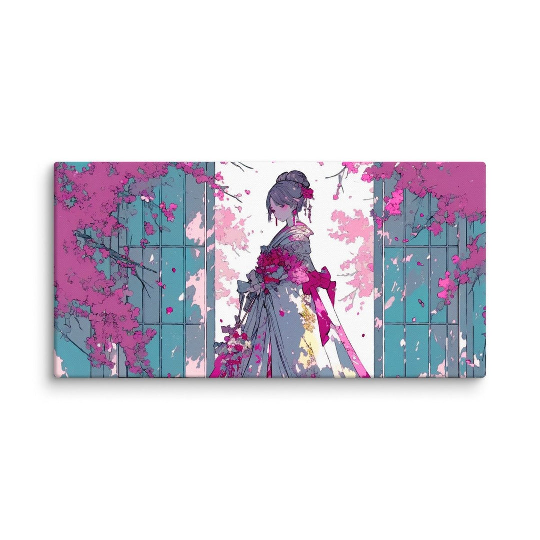 Polendo Veiled Blossom Canvas Wall Art - Polendo Design Polendo Veiled Blossom Canvas