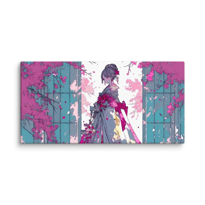 Polendo Veiled Blossom Canvas Wall Art - Polendo Design Polendo Veiled Blossom Canvas
