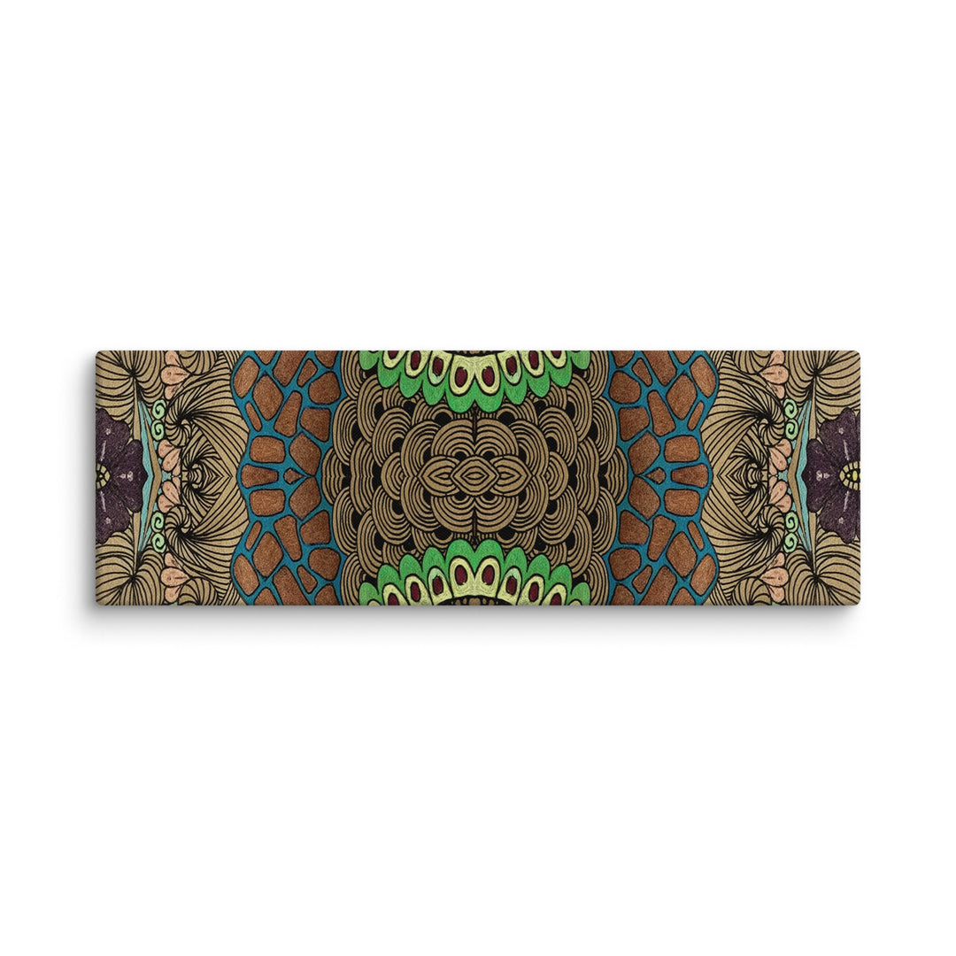 Pulse Bloom Abstract Canvas Art Print - Polendo Design abstract canvas art