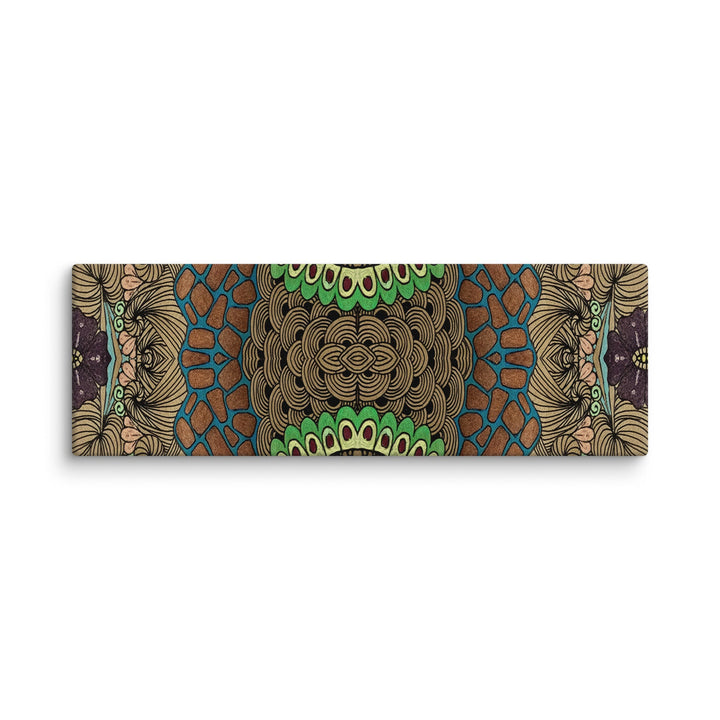 Pulse Bloom Abstract Canvas Art Print - Polendo Design abstract canvas art