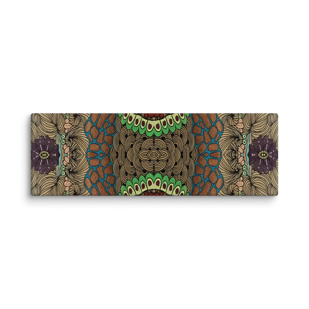 Pulse Bloom Abstract Canvas Art Print - Polendo Design abstract canvas art