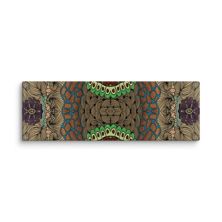 Pulse Bloom Abstract Canvas Art Print - Polendo Design abstract canvas art