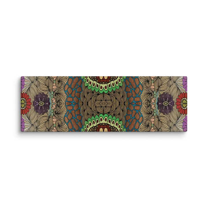 Pulse Bloom Abstract Canvas Art Print - Polendo Design abstract canvas art