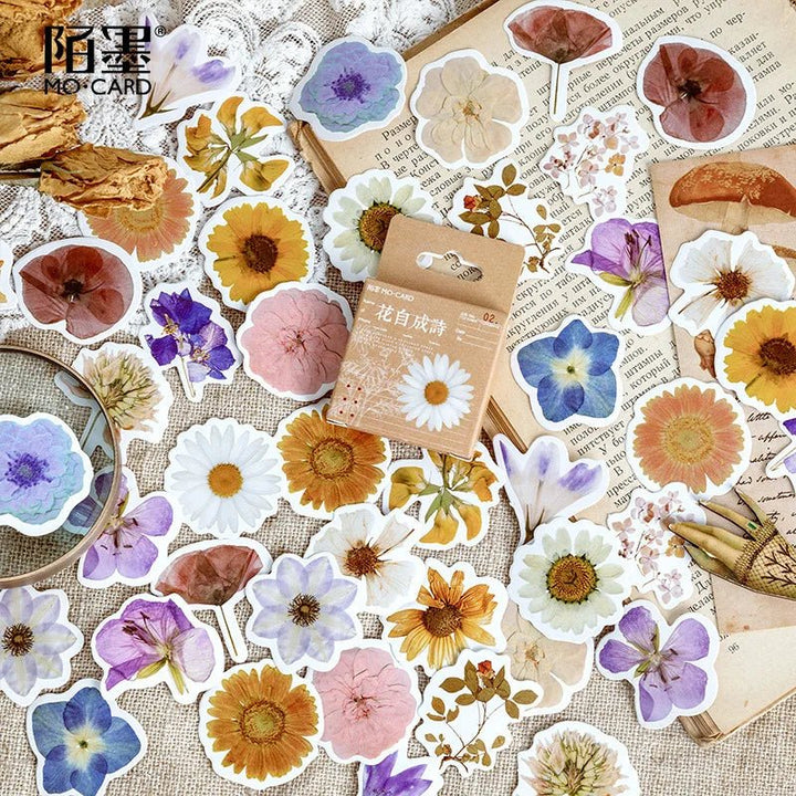 Purple Aesthetic Sticker Set (45pcs) – Scrapbook &amp; Journal Stickers - Polendo Design purple aesthetic sticker set