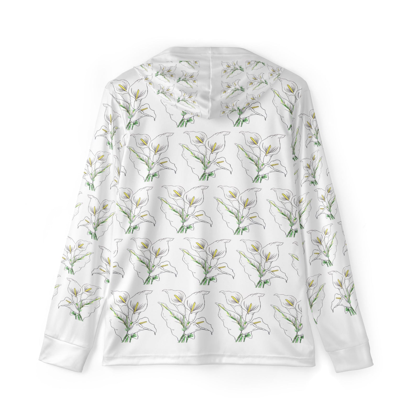 Quiet Bloom Sports Warmup Hoodie – Lightweight UPF 50+ - Polendo Design sports warmup hoodie