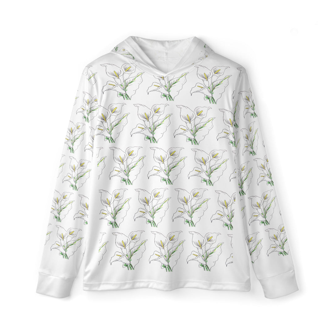 Quiet Bloom Sports Warmup Hoodie – Lightweight UPF 50+ - Polendo Design sports warmup hoodie