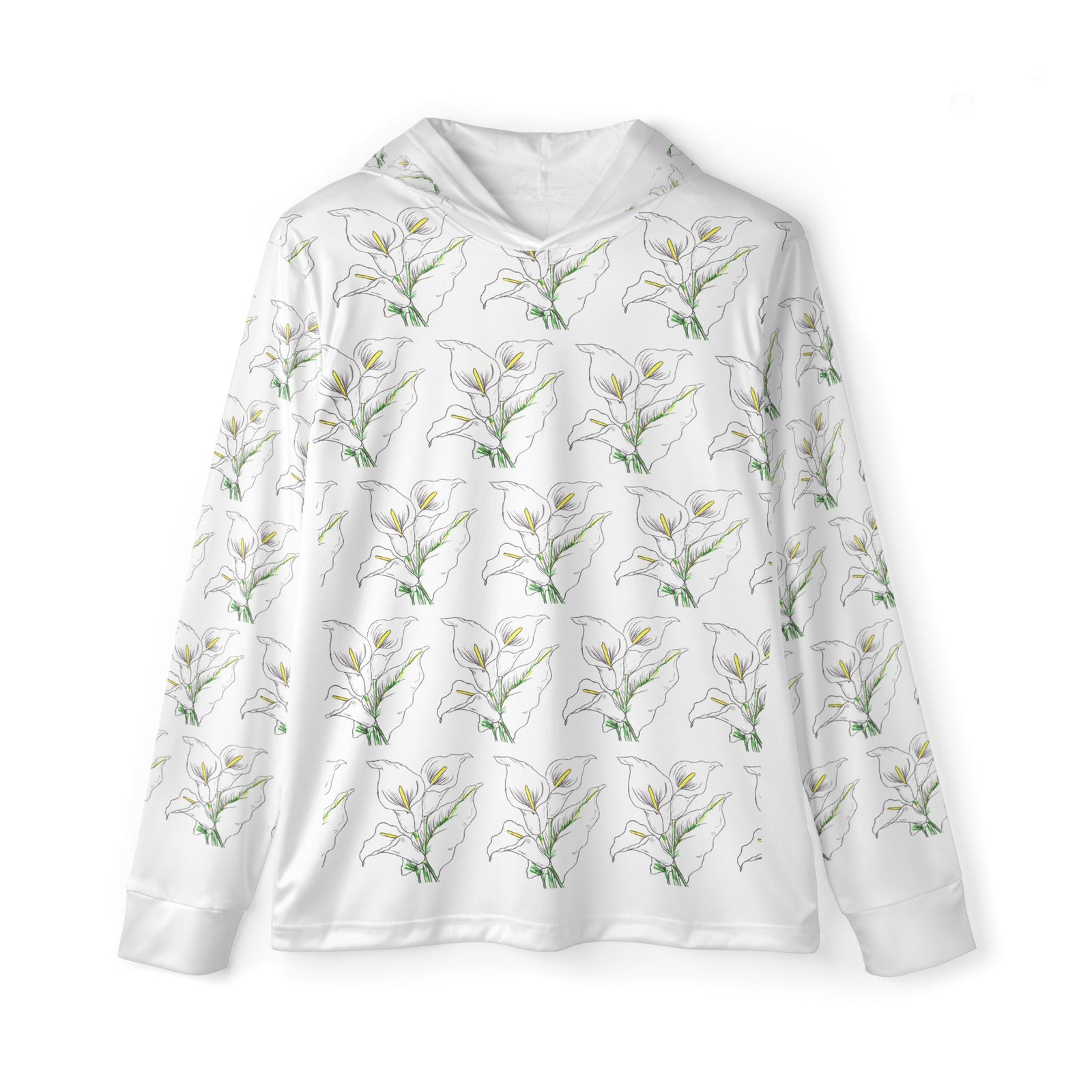 Quiet Bloom Sports Warmup Hoodie – Lightweight UPF 50+ - Polendo Design sports warmup hoodie