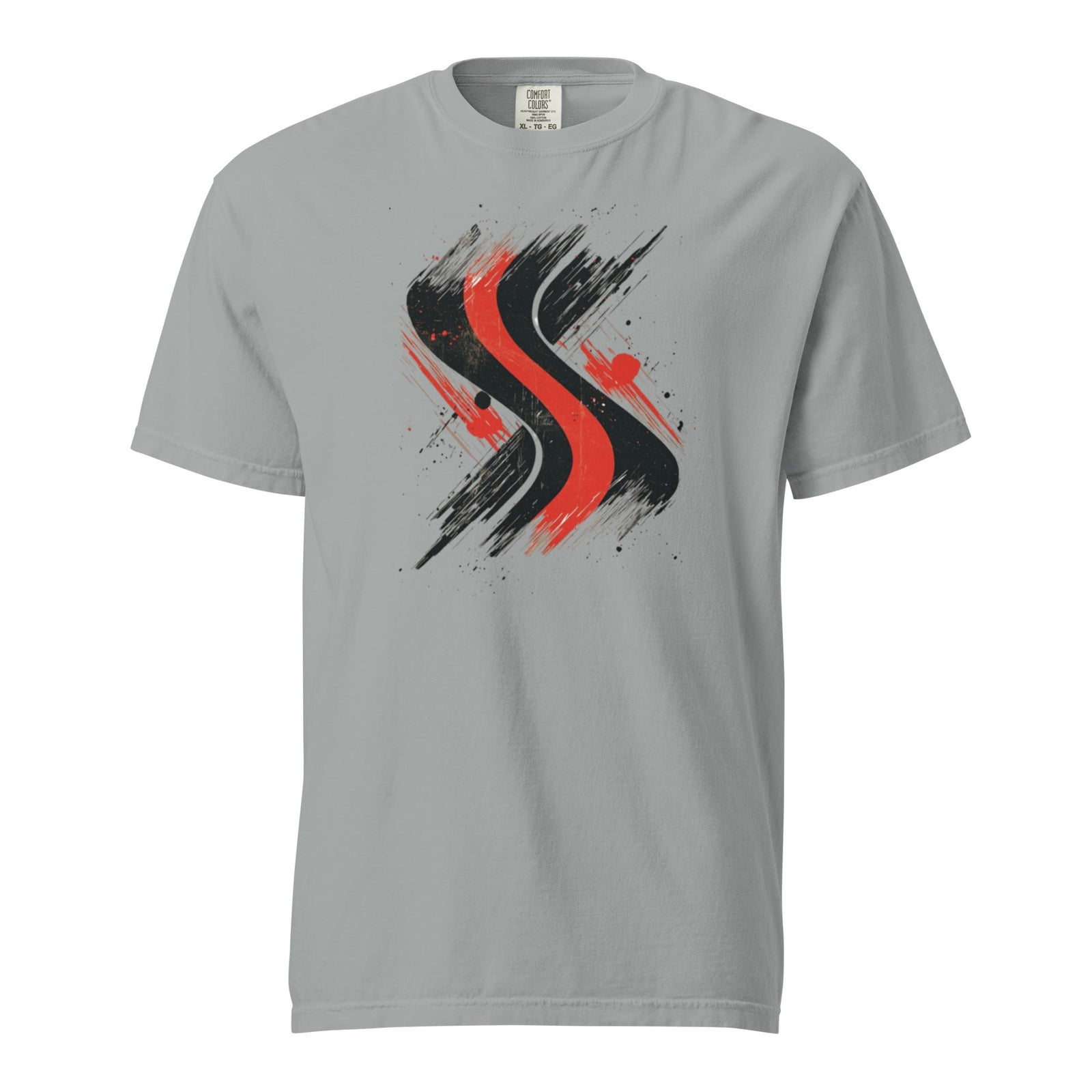 "Redline-Motion" garment-dyed heavyweight t-shirt - Polendo Design