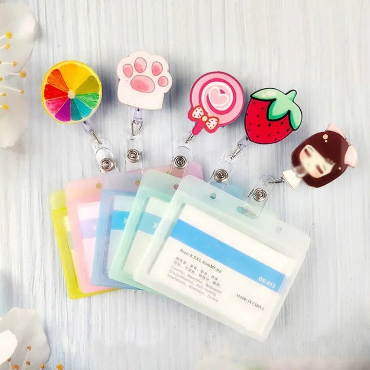 Retractable Badge Reel for ID Cards - Polendo Design Retractable Badge Reel