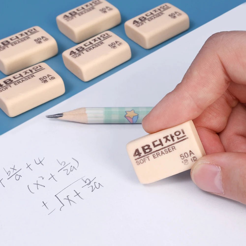 Rubber Erasers for School &amp; Drawing – 1 to 10 Pack - Polendo Design