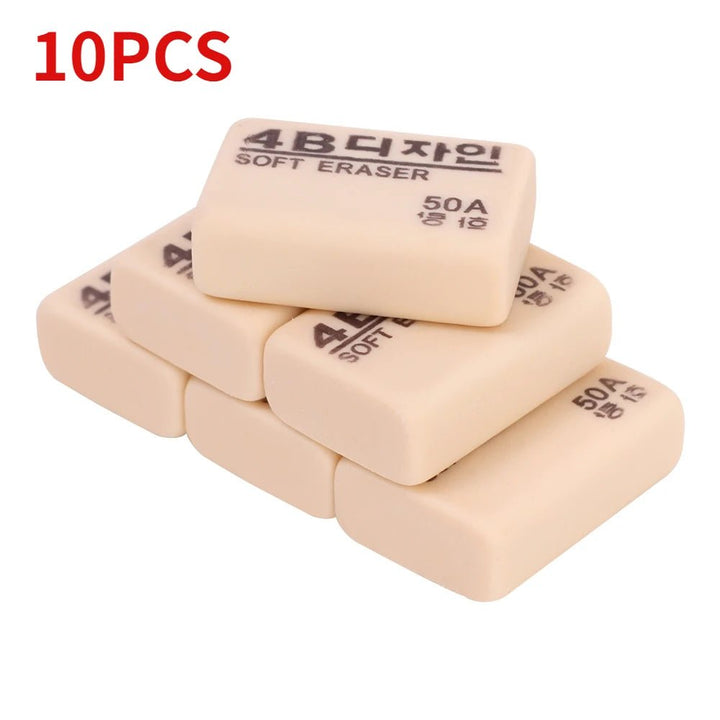 Rubber Erasers for School &amp; Drawing – 1 to 10 Pack - Polendo Design