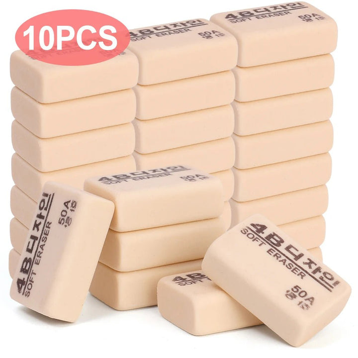 Rubber Erasers for School &amp; Drawing – 1 to 10 Pack - Polendo Design