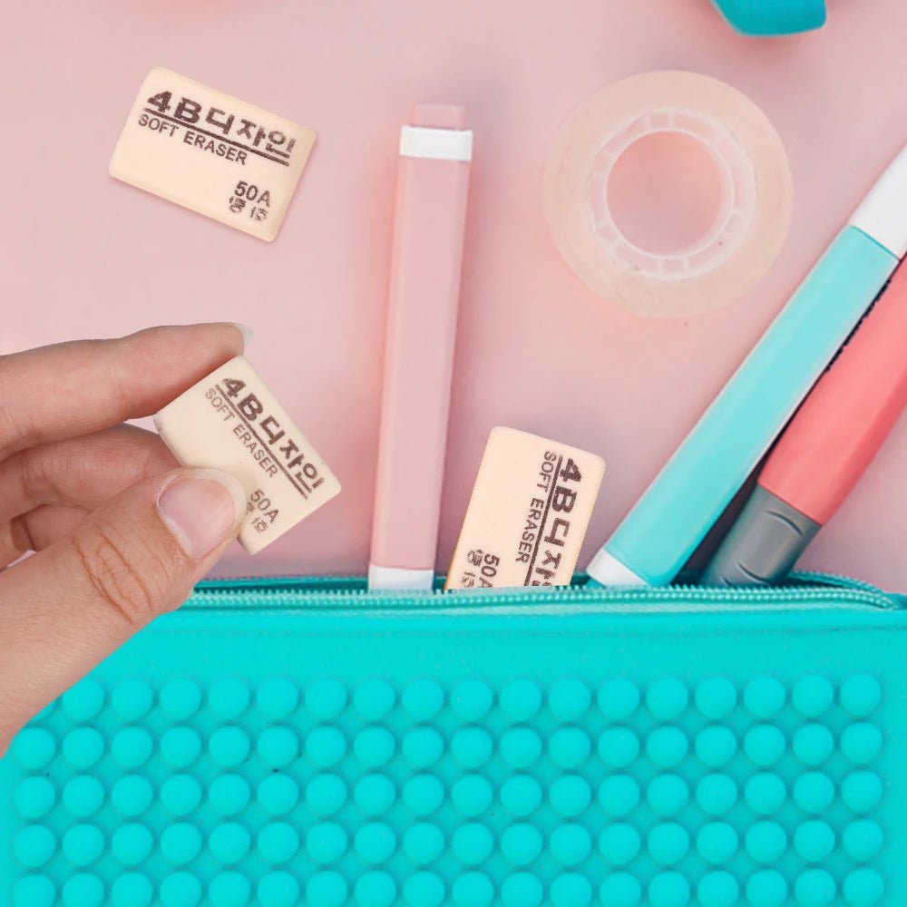 Rubber Erasers for School &amp; Drawing – 1 to 10 Pack - Polendo Design