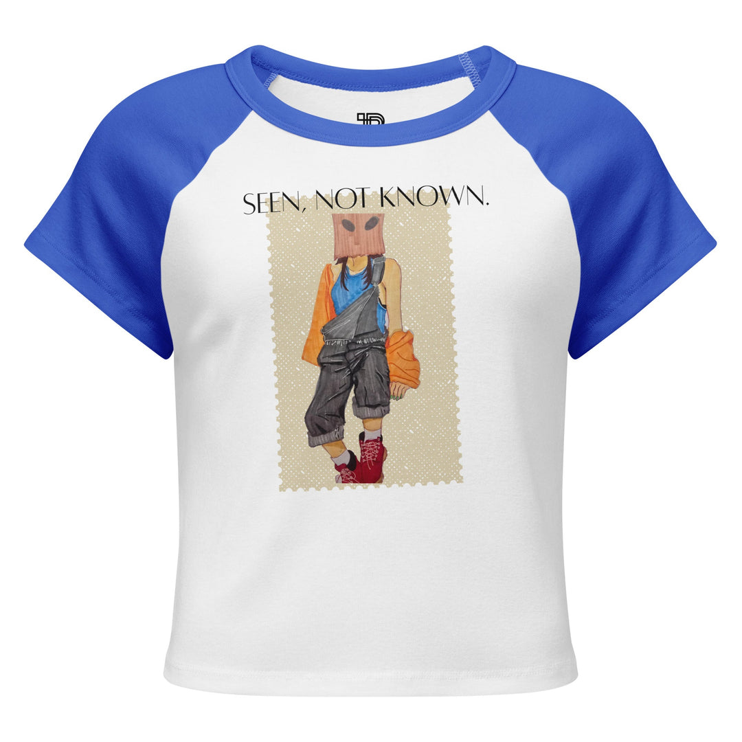 Seen Not Known Artistic Baby Tee by Polendo - Polendo Design artistic baby tee