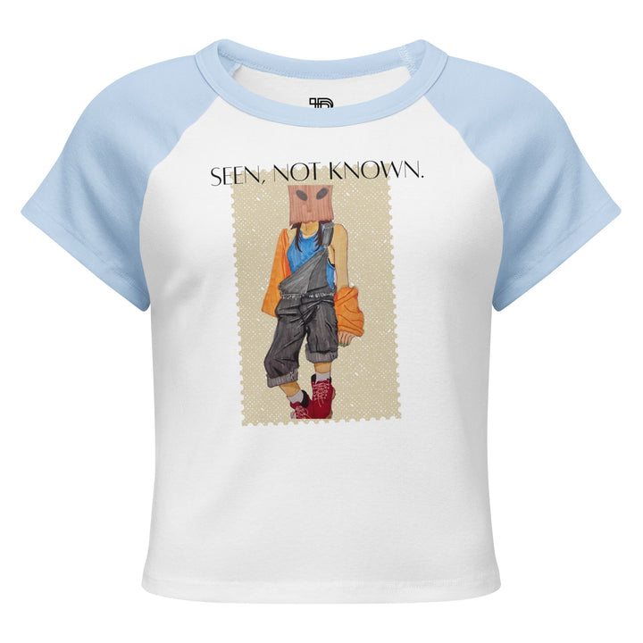 Seen Not Known Artistic Baby Tee by Polendo - Polendo Design artistic baby tee