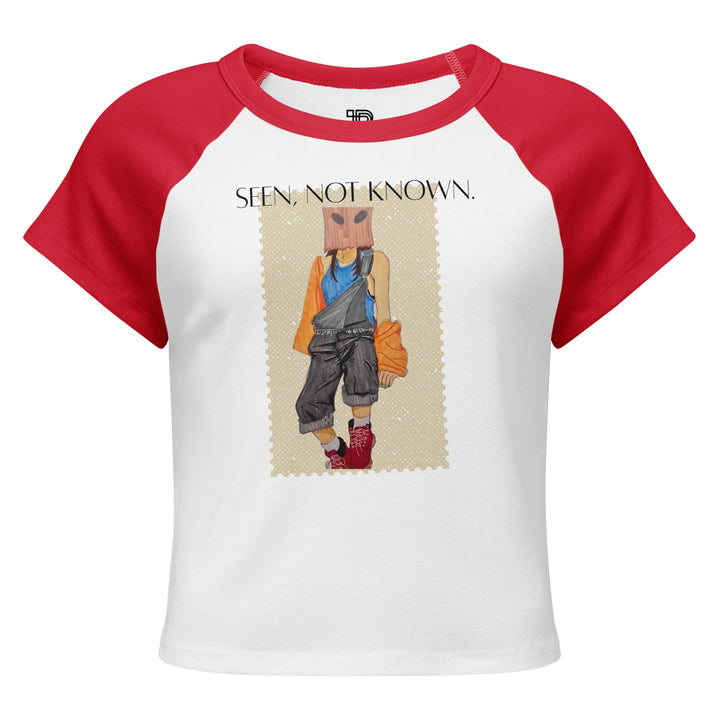 Seen Not Known Artistic Baby Tee by Polendo - Polendo Design artistic baby tee