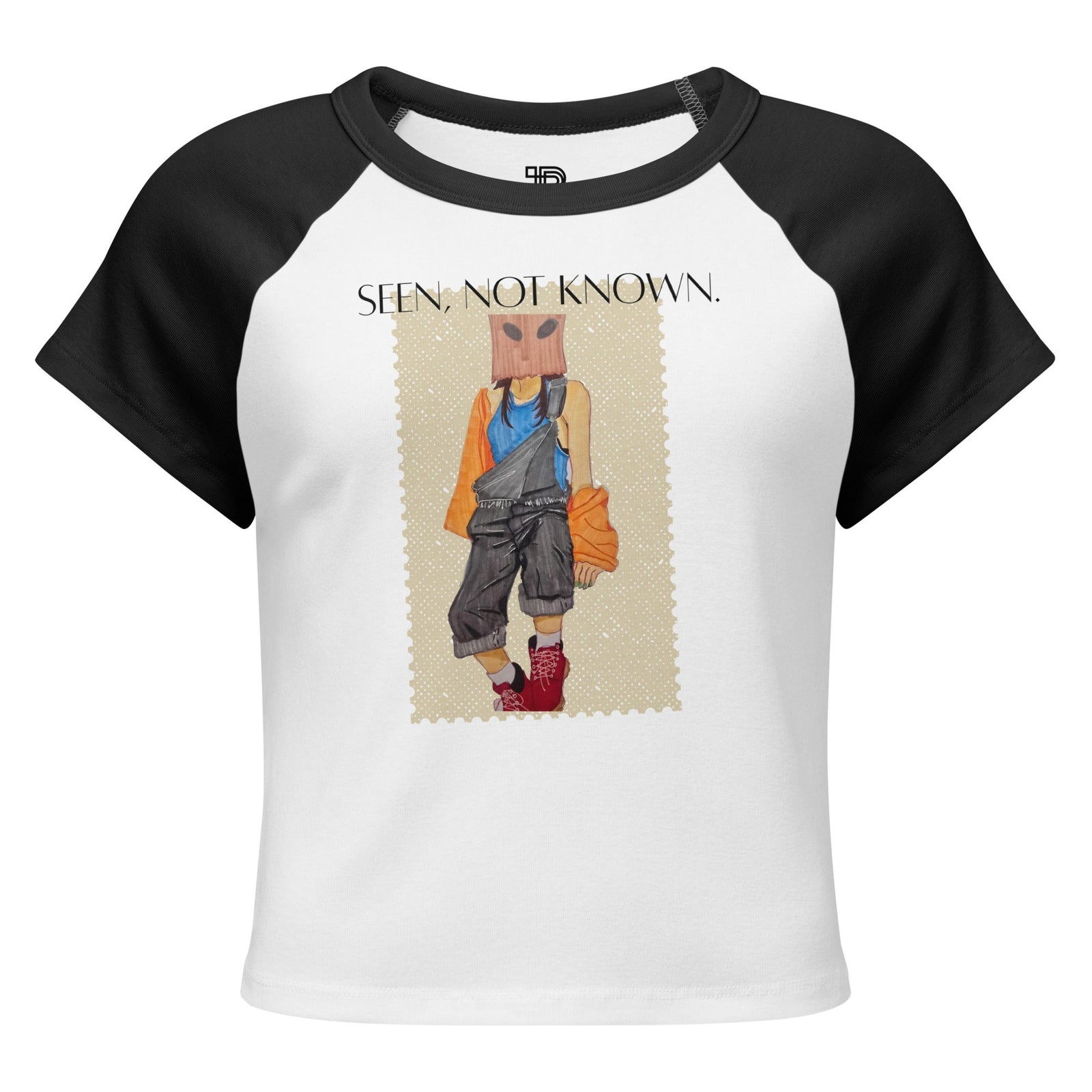Seen Not Known Artistic Baby Tee by Polendo - Polendo Design artistic baby tee