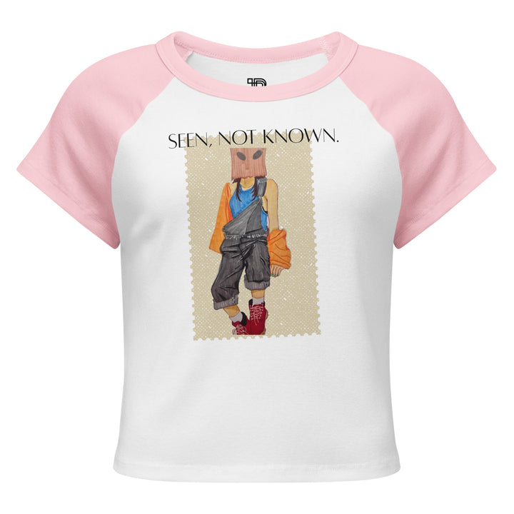 Seen Not Known Artistic Baby Tee by Polendo - Polendo Design artistic baby tee