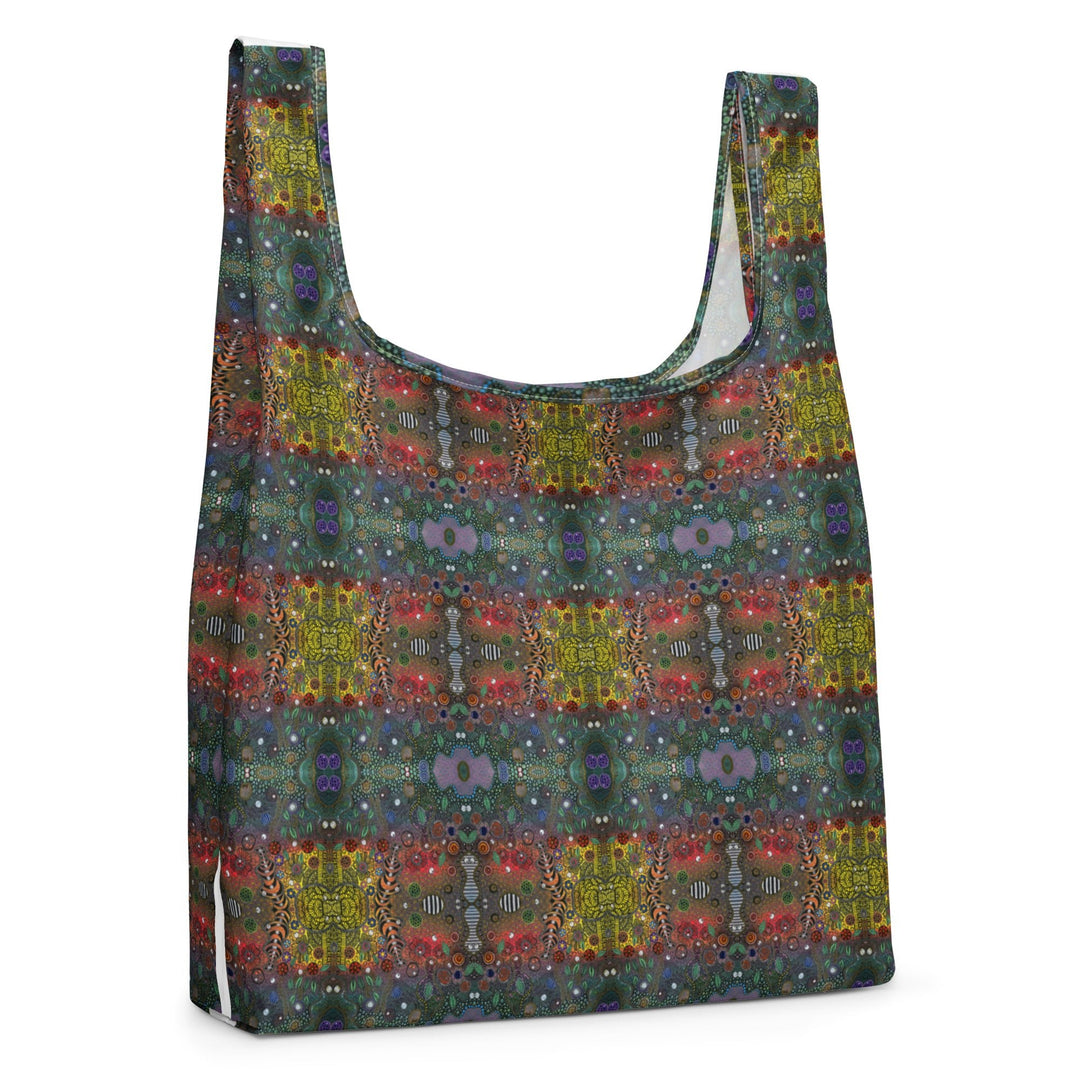 Infinite Rhythm Grid Tote Bag – Reusable Shopping Bag - Polendo Design shopping bag