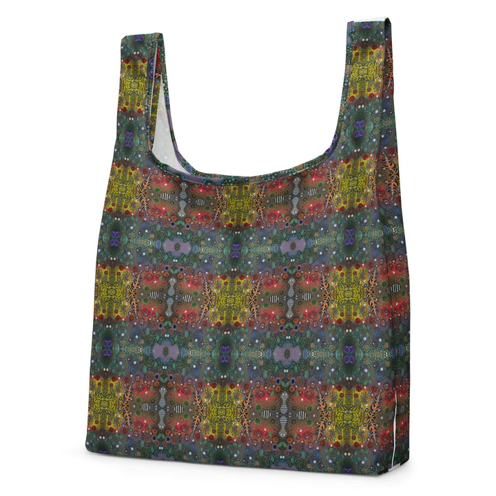 Infinite Rhythm Grid Tote Bag – Reusable Shopping Bag - Polendo Design shopping bag
