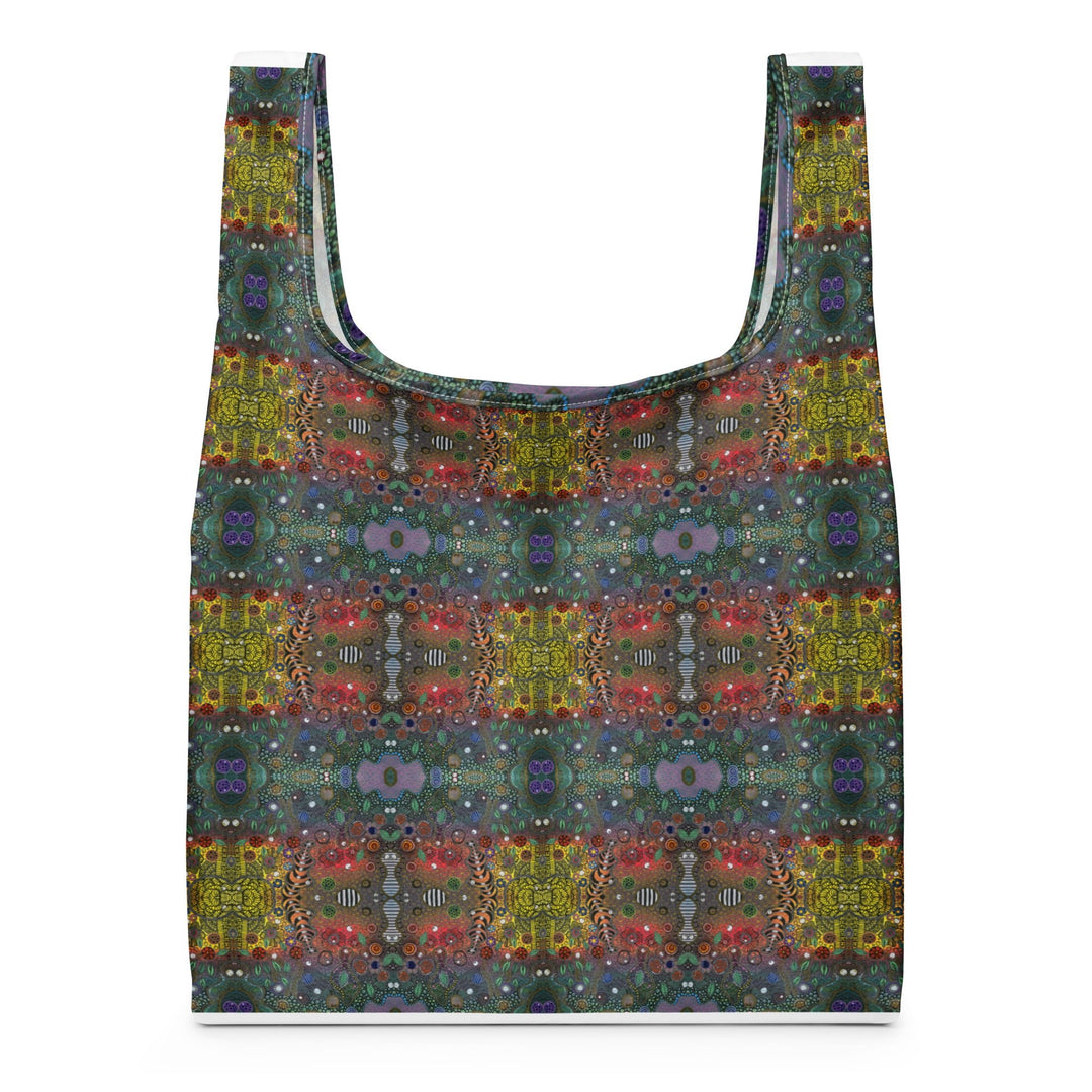Infinite Rhythm Grid Tote Bag – Reusable Shopping Bag - Polendo Design shopping bag