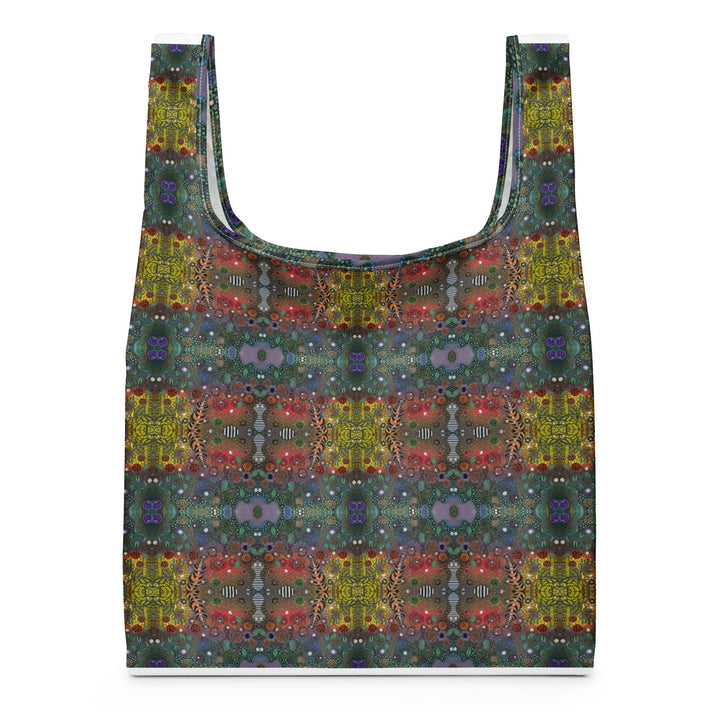 Infinite Rhythm Grid Tote Bag – Reusable Shopping Bag - Polendo Design shopping bag