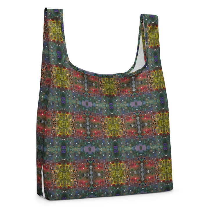 Infinite Rhythm Grid Tote Bag – Reusable Shopping Bag - Polendo Design shopping bag