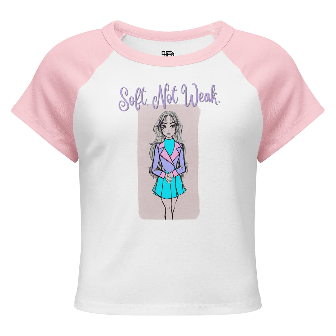 Soft Not Weak Artistic Baby Tee by Polendo - Polendo Design artistic baby tee