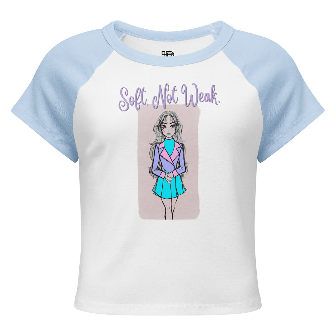 Soft Not Weak Artistic Baby Tee by Polendo - Polendo Design artistic baby tee