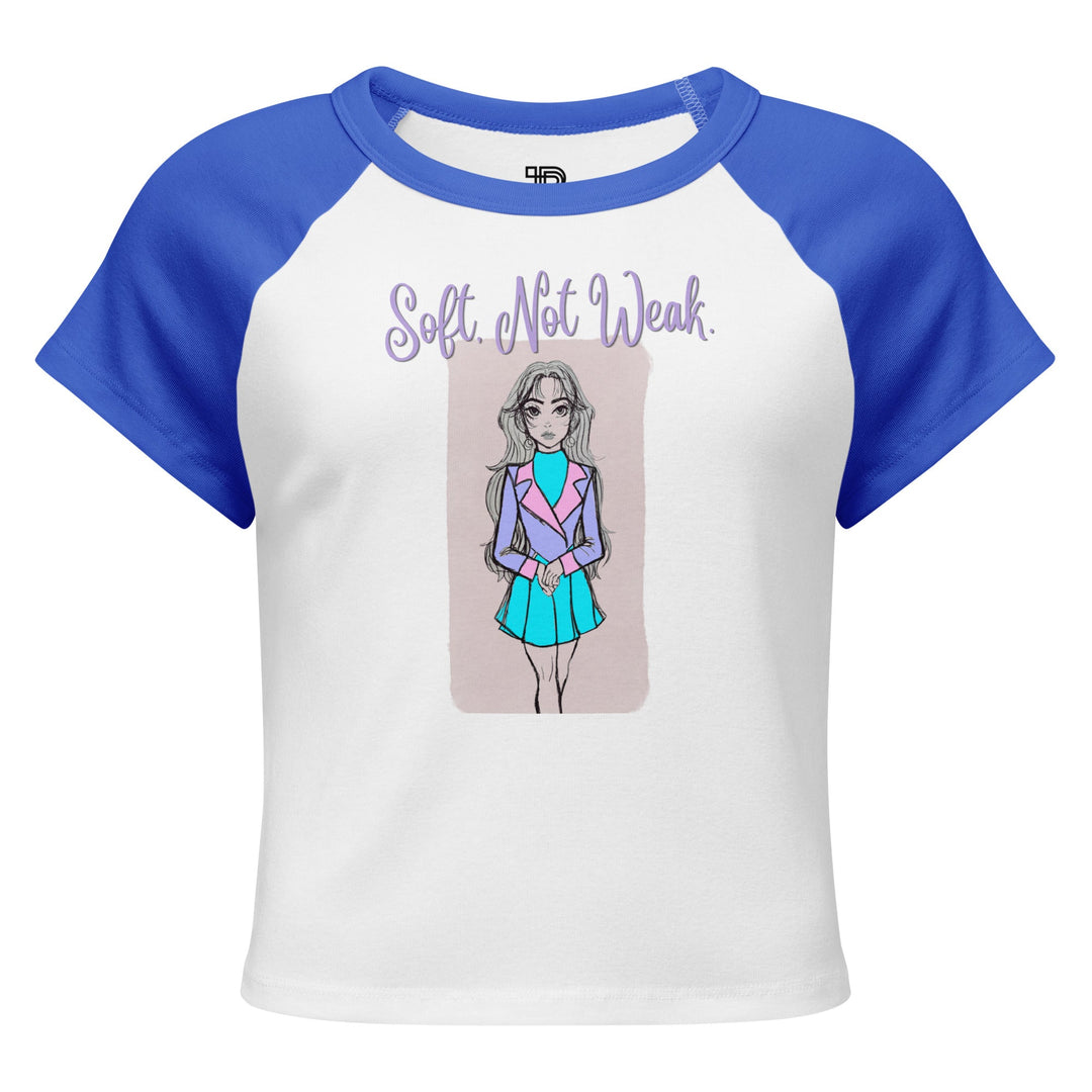 Soft Not Weak Artistic Baby Tee by Polendo - Polendo Design artistic baby tee