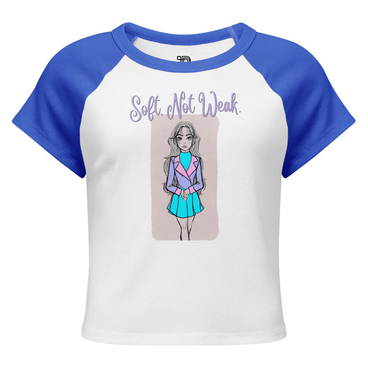 Soft Not Weak Artistic Baby Tee by Polendo - Polendo Design artistic baby tee