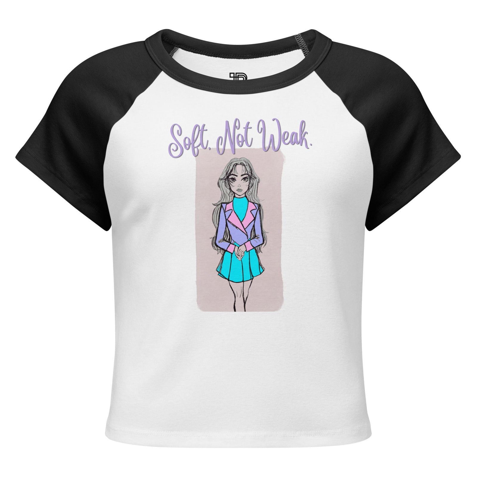Soft Not Weak Artistic Baby Tee by Polendo - Polendo Design artistic baby tee
