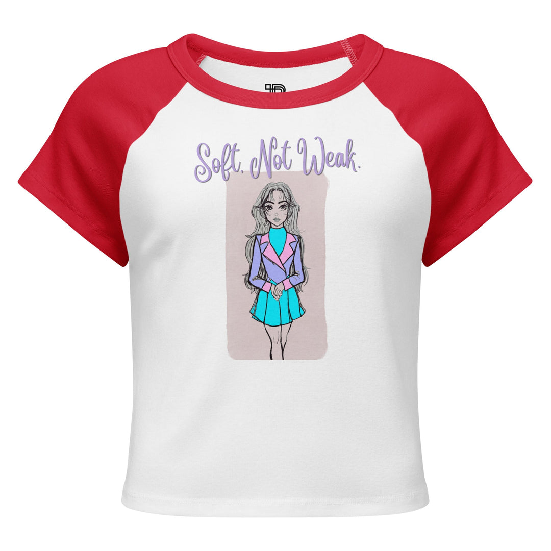 Soft Not Weak Artistic Baby Tee by Polendo - Polendo Design artistic baby tee
