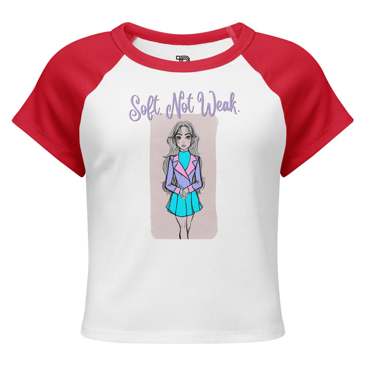 Soft Not Weak Artistic Baby Tee by Polendo - Polendo Design artistic baby tee